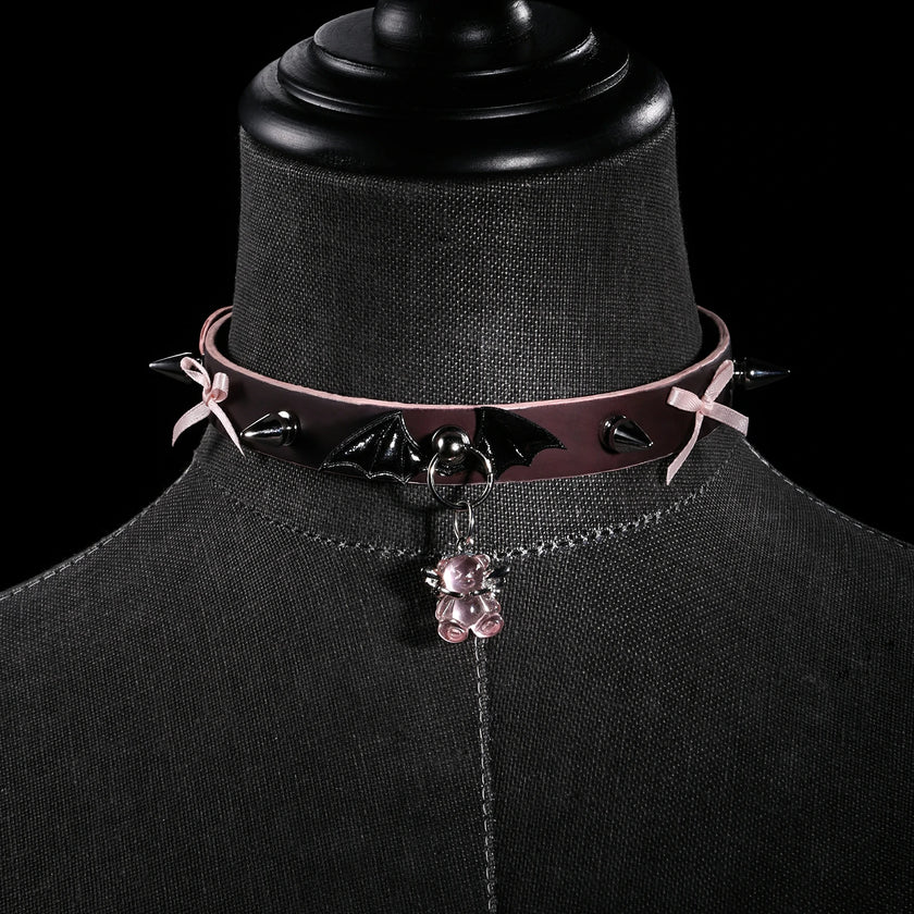 「Sissi Witch」Handmade Color-changing Leather Choker