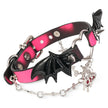 「Sweetheart Devil」Handmade Color-changing Leather Choker