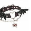 「Sweetheart Devil」Handmade Color-changing Leather Choker