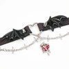 「Sweetheart Devil」Handmade Color-changing Leather Choker