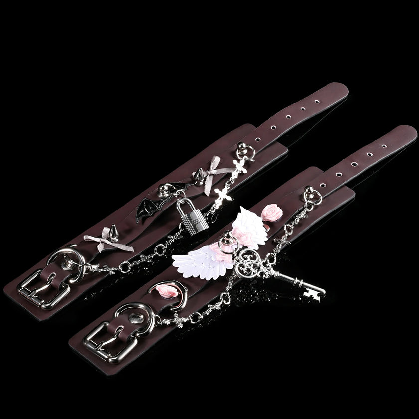 「Twin Contract」Handmade Color-changing Leather Cuffs