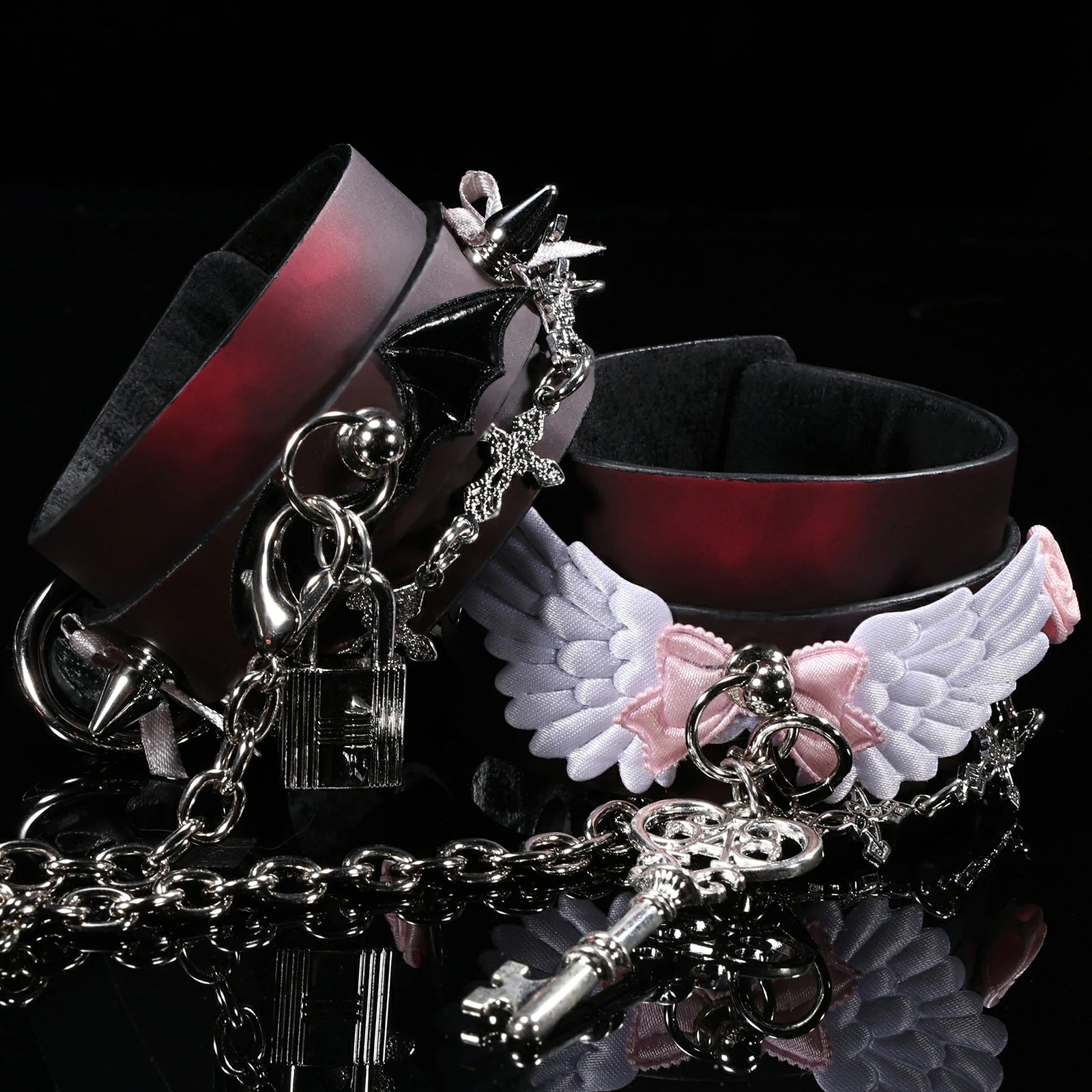 「Twin Contract」Handmade Color-changing Leather Cuffs