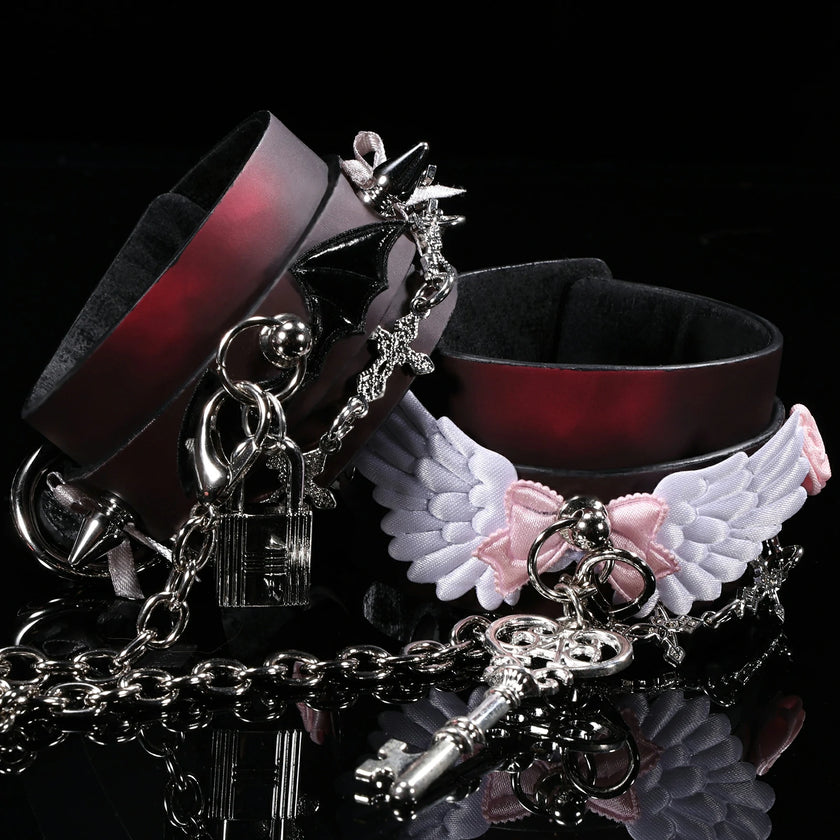 「Twin Contract」Handmade Color-changing Leather Cuffs