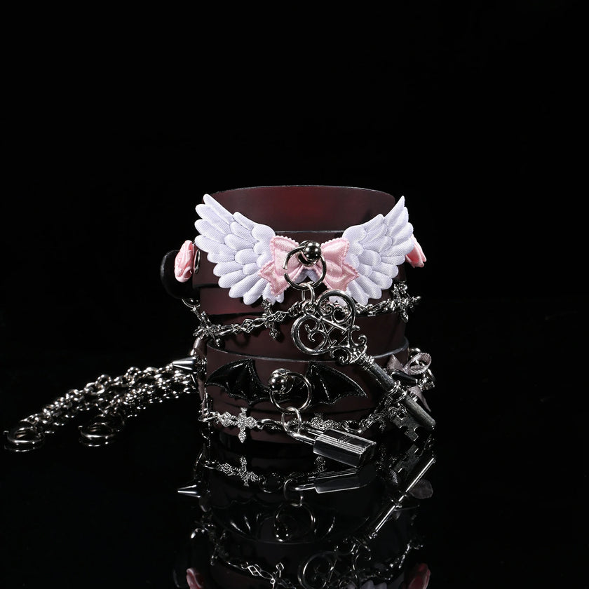 「Twin Contract」Handmade Color-changing Leather Cuffs