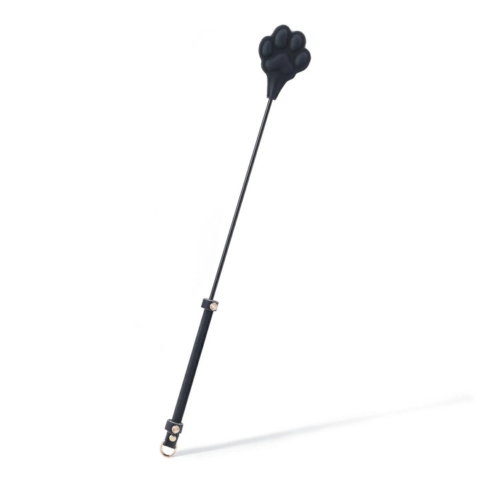 「Dog Paw」Handmade Color - changing Leather Paddle: Handmade BDSM dog paddle. Made of heat - reactive, color - changing leather. Features cute dog - paw design, blending artisanal kink - play style with touch - responsive color shift.