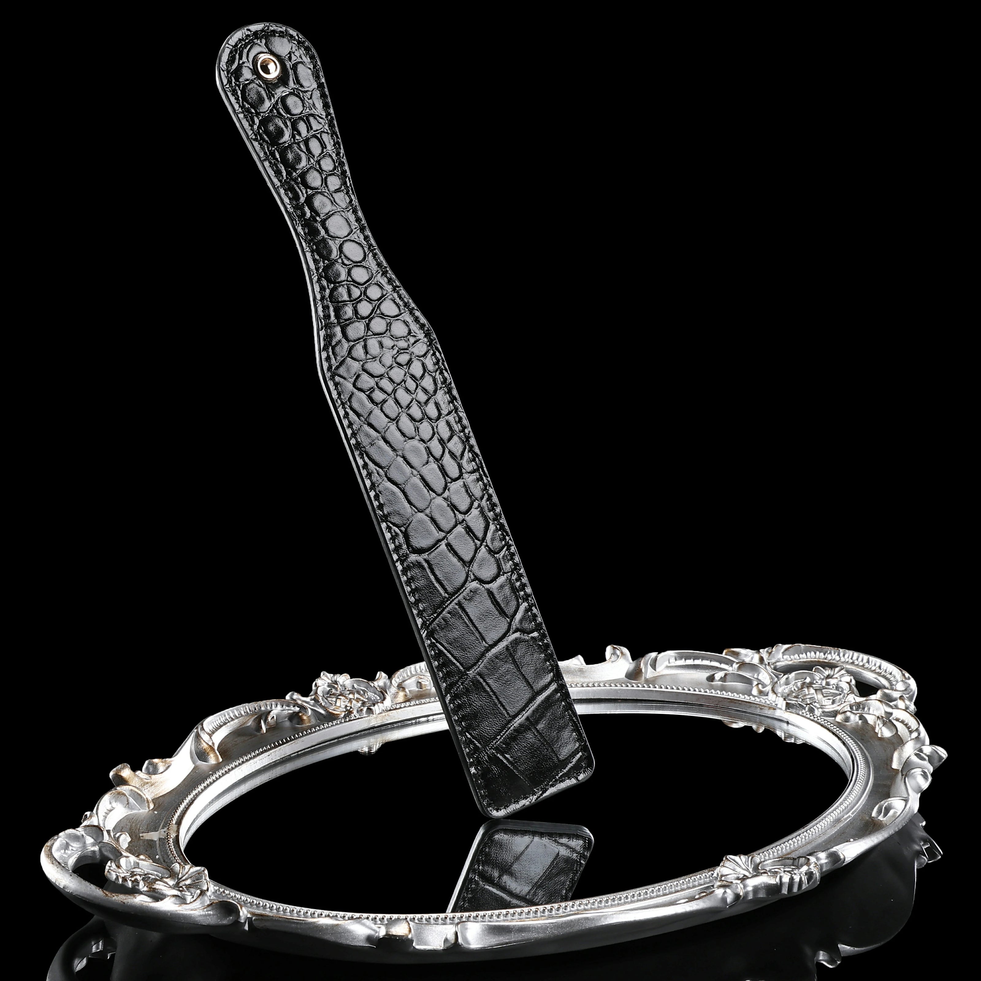 「Rouge」Color-Changing BDSM Leather Spanking Paddle, Handmade