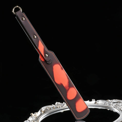「Blaming Words」Handmade Color-changing Leather Spanking Paddle
