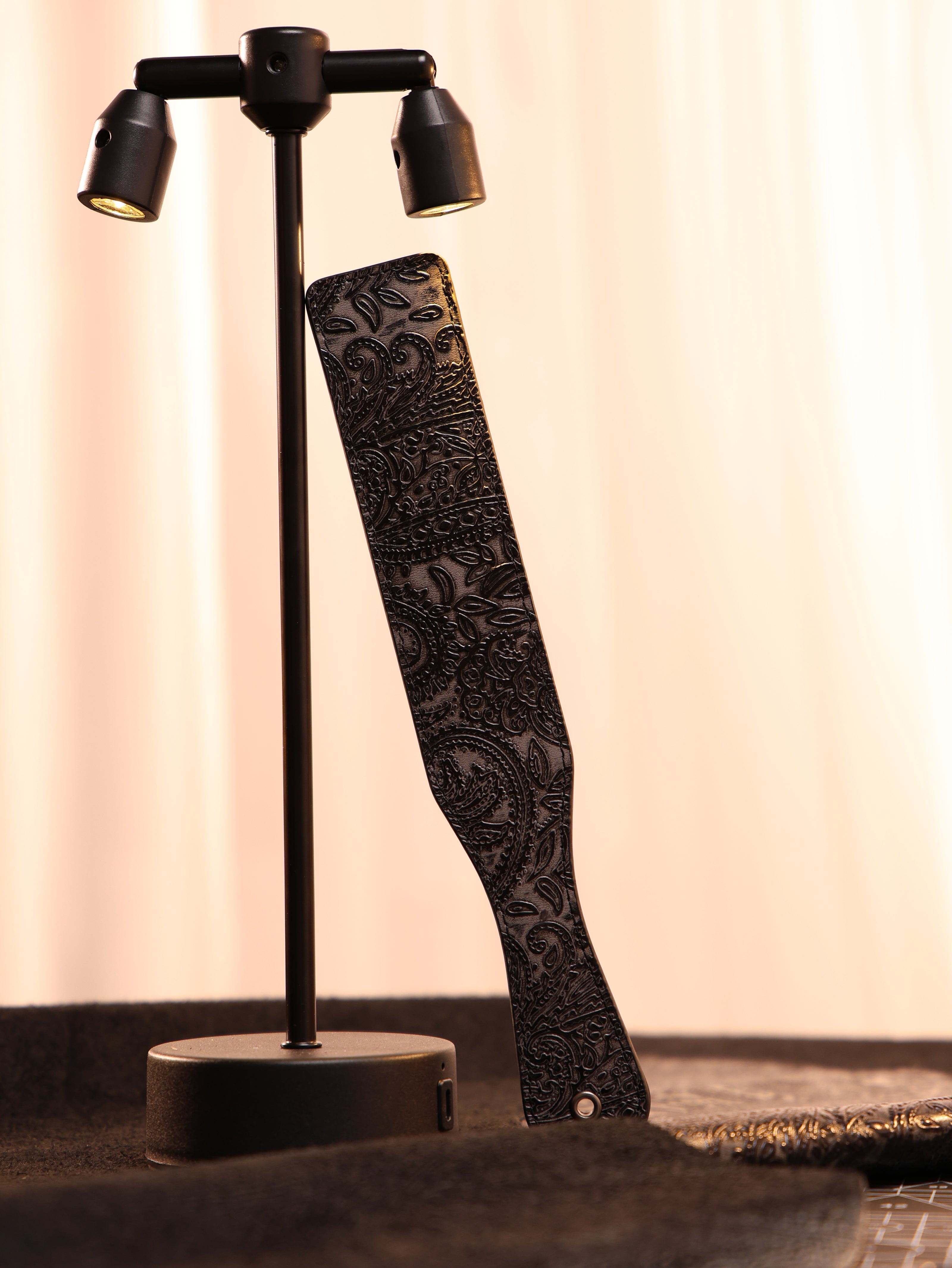 「Rouge」Color-Changing BDSM Leather Spanking Paddle, Handmade