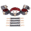 「Rose Shackle 」Handmade BDSM Leather Collar & Cuffs Set