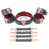 「Rose Shackle 」Handmade BDSM Leather Collar & Cuffs Set