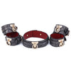 「Rose Shackle 」Handmade BDSM Leather Collar & Cuffs Set