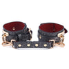 「Rose Shackle 」Handmade BDSM Leather Collar & Cuffs Set